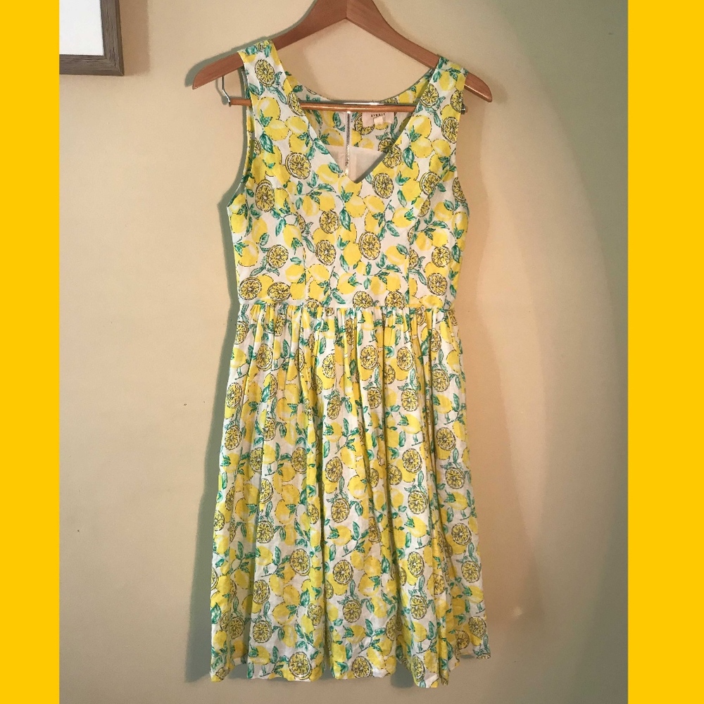 Lemon Print Dress - Everly